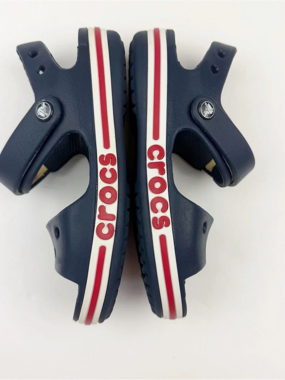 Crocs Kids Bayaband Sandals Navy Blue Lightweight Size 13C
